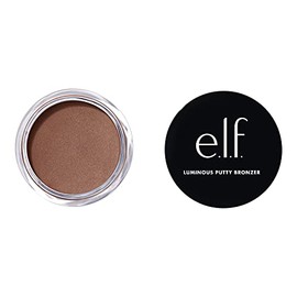 e.l.f. Luminous Putty Bronzer, Lightweight Putty-to-Powder Bronzer For A Radiant, Glowing Finish, Highly Pigmented, Vegan & Cruelty-Free, Get Glowing