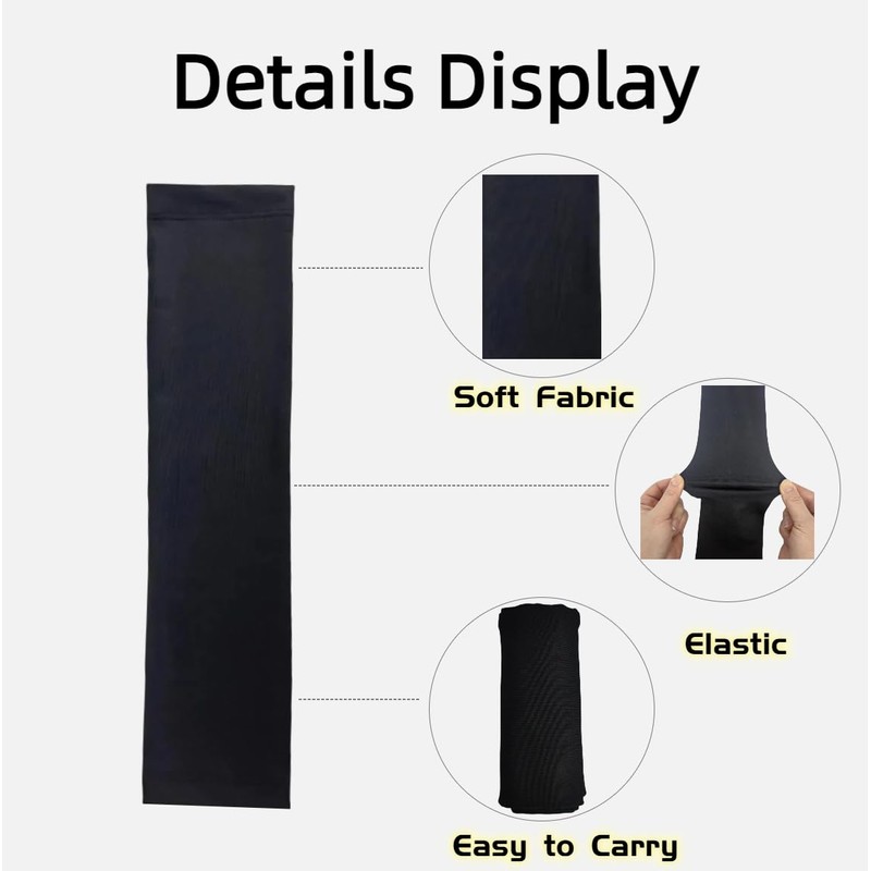 4 Pack Cervical Collar Dust Sleeve, Black Soft & Elastic