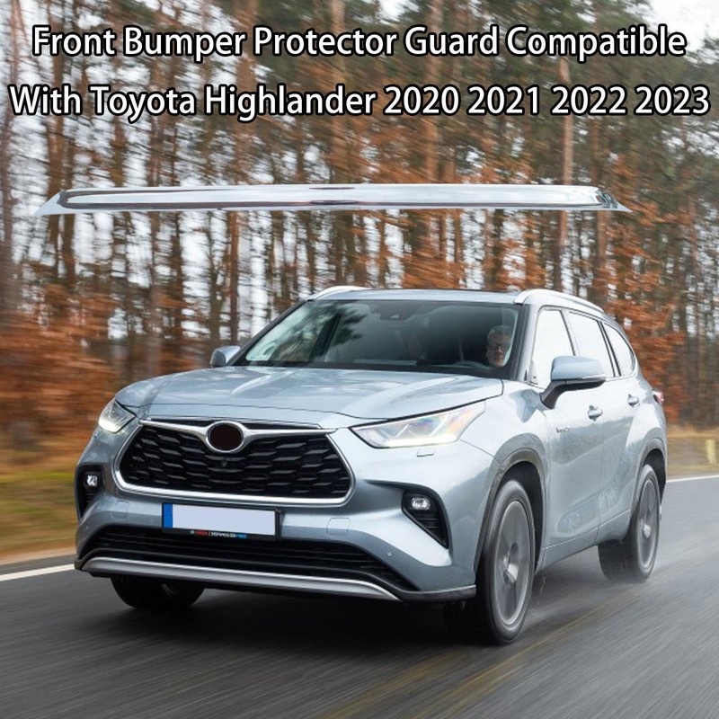 Front Bumper Protector Guard Compatible with Toyota Highlander 2020 2021