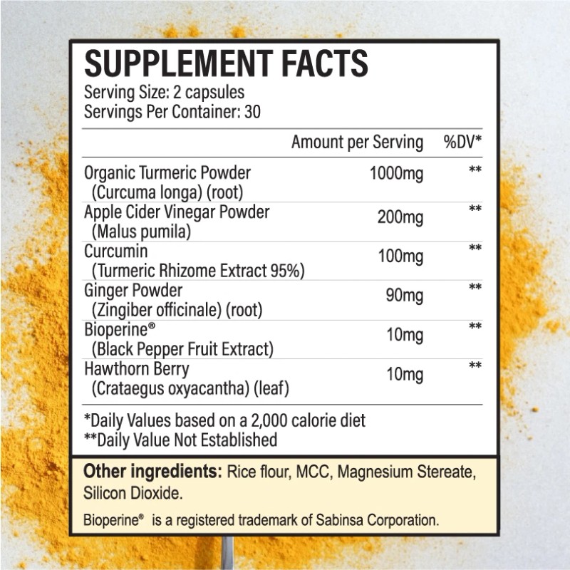 Zella Health Turmeric & Ginger with Apple Vinegar & Bioperine
