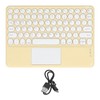 Touch Wireless Keyboard Round Keycaps Ergonomic Design Ultra Thin Smart