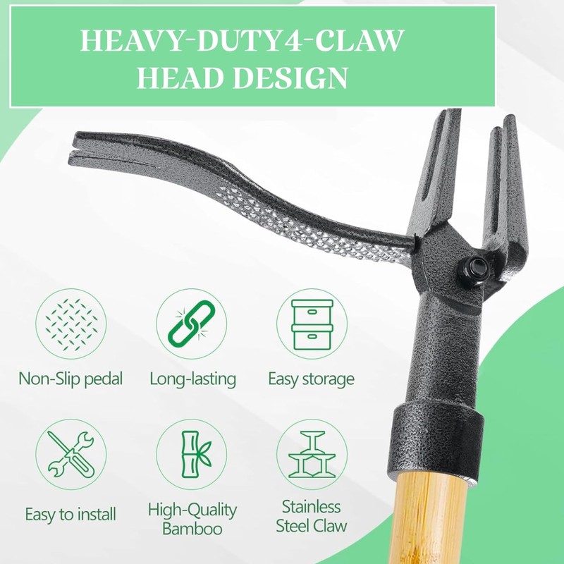 Lawn Mower - Long-Handle Manufacturing - Standing Lawn Mower Tool,