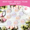 Pack of 14 Buttons Team Bride, Team Bride Buttons Badge,