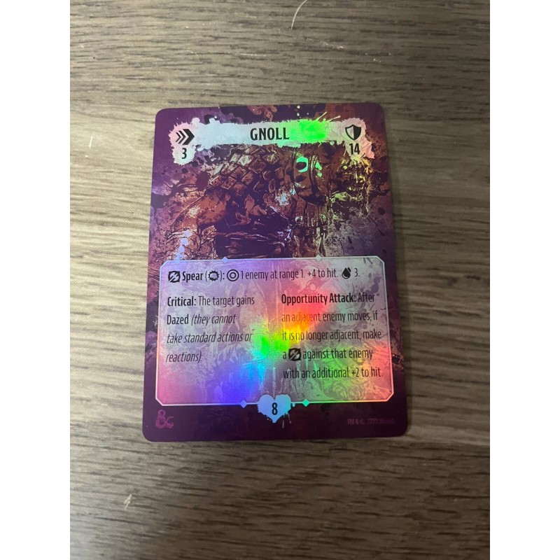 D&D Onslaught Armored Gnoll Foil Promo Card