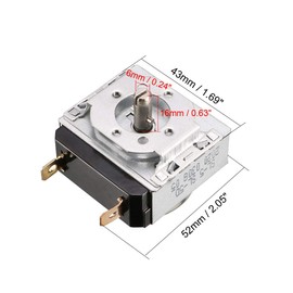 uxcell Time Controller Timer Switch 5 Minutes 5M Round Shaft Replacement Timer for Electronic Microwave Oven Cooker