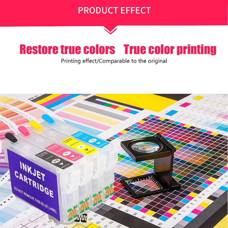 Refillable Ink Cartridge PP Cartridges Replacement for XP‑200 XP‑300 XP‑400