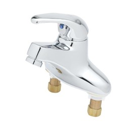 T&S Brass B-2711-VF05 Single Lever Faucet W/ 0.5 Gpm Spray Device, Chrome