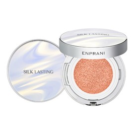 Enprani Silk Lasting UV Tone-Up Sun Cushion 15g SPF50 PA++++ + Refill 15g Set, 1 Piece / 엔프라니 실크래스팅 유브이 톤업 선쿠션 15g SPF50 PA++++ + 리필 15g 세트, 1개