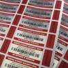 Tamper Proof No Return Security Stickers Labels with Unique Barcodes