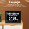 8inch Digital Day Calendar Clock Alarm Reminders Auto Dimming Large