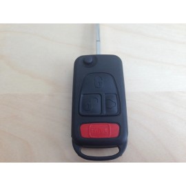 Unbranded Chrysler Crossfire 2004 - 2008 FLIP KEY REMOTE FOB CASE 4 Button w/ INSTRUCTION