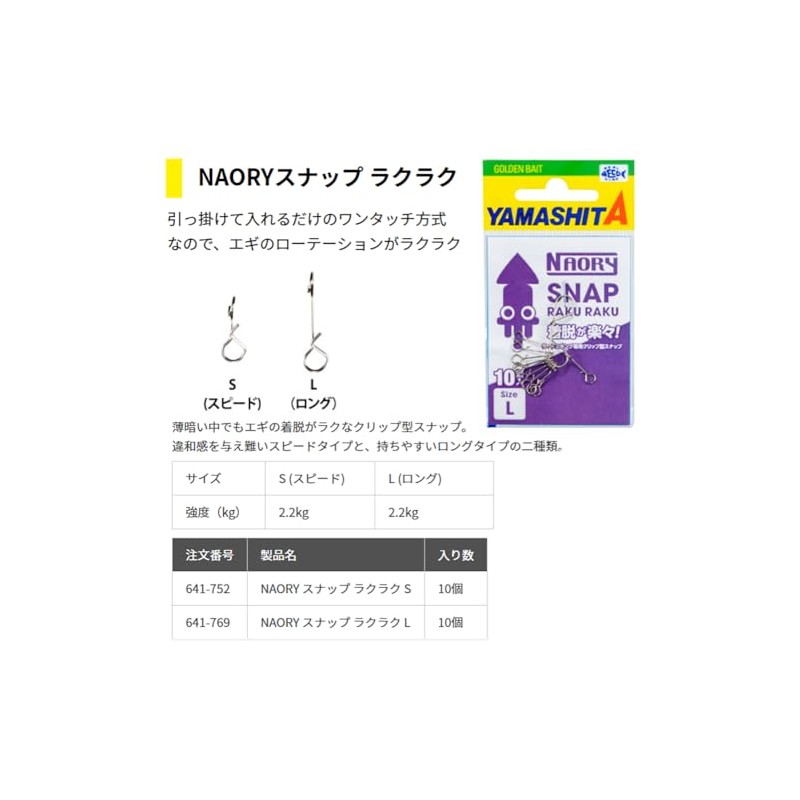 Yamaria YAMASHITA NAORY Snap Easy S NRSRKS