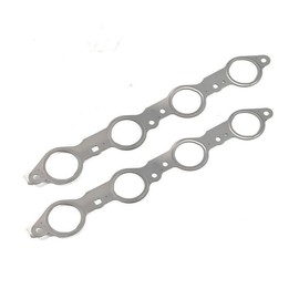 DSkoiph 12617944 Exhaust Manifold Gasket Bolts Kit Compatible with Silverado Sierra Suburban 1500 2500 HD Yukon CTS Escalade MLS LS LQ LM7 4.8L 5.3L 5.7L 6.0L 6.2L (Manifold Gaskets with Bolts)