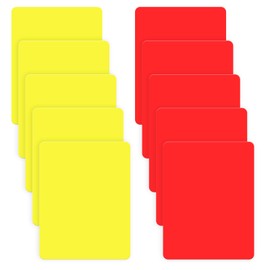 10Pcs Professional Referee Cards, Soccer Referee Card, Soccer Penalty Cards Soccers Referees Red Yellow Essential Footballs Card for Referees Referees-Cards Judge Accessory for Sport Competition