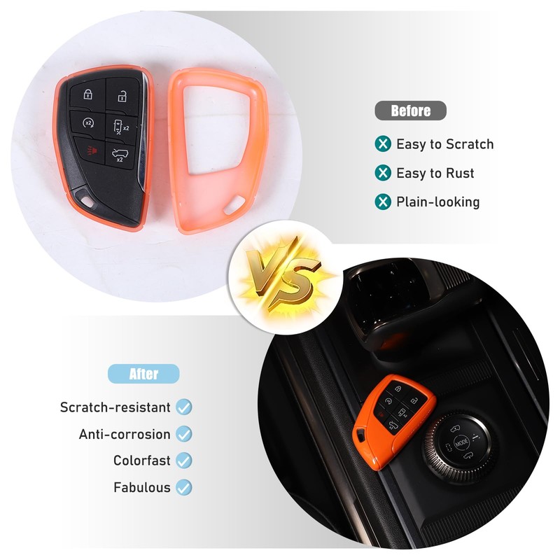 Key Fob Cover Compatible with Hummer EV 2022-2026 SUV/SUT ABS