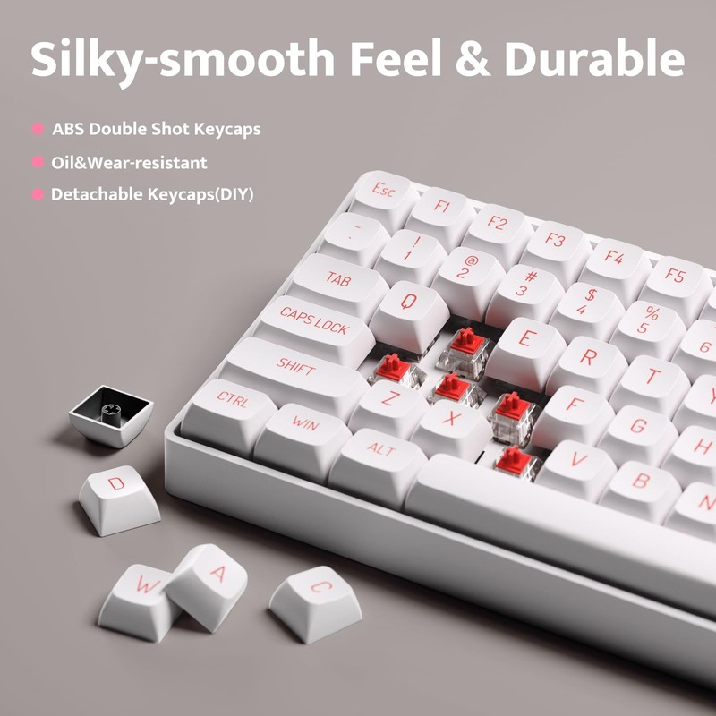darkFlash Wireless Mechanical Keyboard and Mouse for Office, 106 Keys