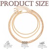 Layered Gold Necklaces for Women, 14K Gold Plated Stackable Necklace