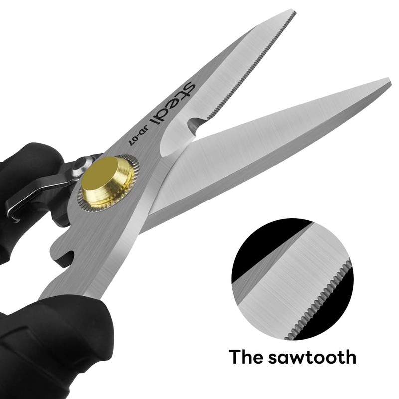 stedi Scissors Heavy Duty, Multi-Purpose Shears with Finely Serrated High