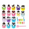 Vegetable Cutter Shapes Set, 27 Pack Mini Cookie Cutter, Mini