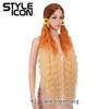 Style Icon 41" Ombre Orange Yellow Lace Front Wigs Long