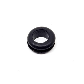 Dangoodbuy - Black SBR Rubber Push-in Grommet - Inner Diameter 3/8", Outer Diameter 5/8", Fits Panel Hole 7/16", Fits Panel Thickness 3/32" (12 Pack)