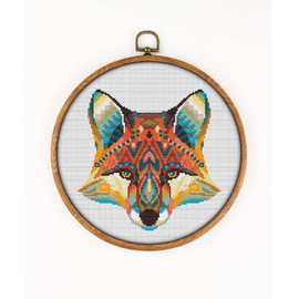 Awesome Pattern Studio Mandala Fox #K167 Cross Stitch Embroidery Kit | Funny Animals Cross Stitch Patterns | Embroidery Kits | Needlepoint | Stitch Design | Cross Designs…