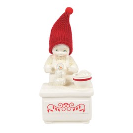 Department 56 Snowbabies Classics Christmas Memories Making A Doughman Figurine, 4.13 Inch, Multicolor
