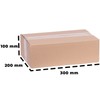 smiley pack Pack of 50 Folding Cardboard Boxes 300 x