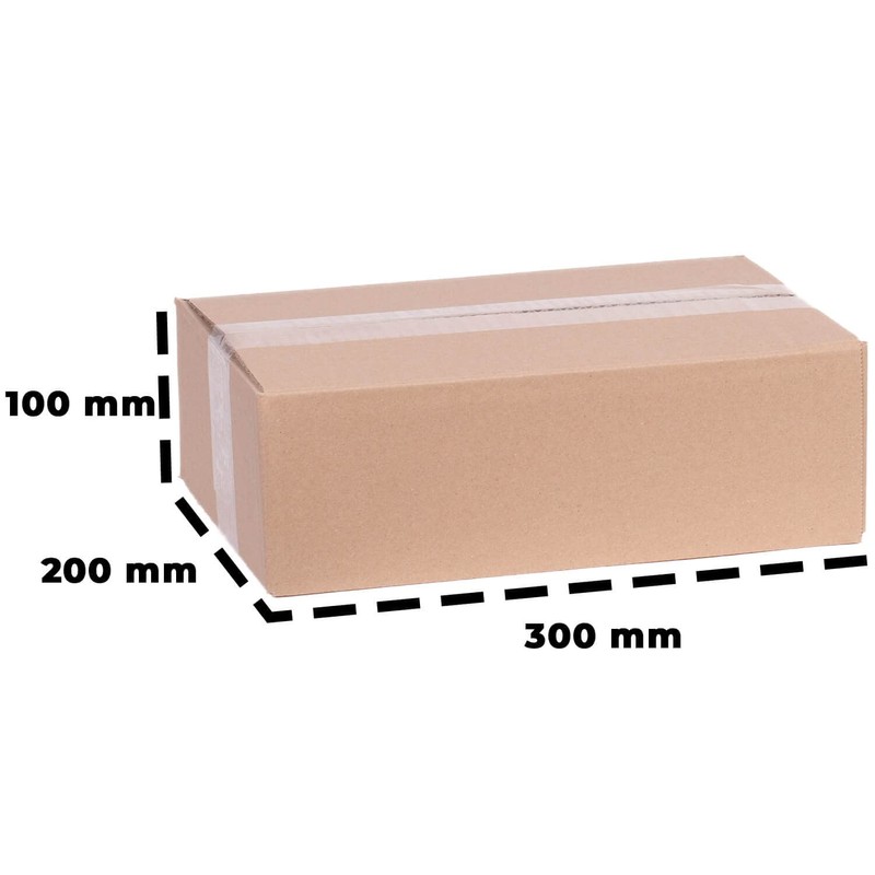 smiley pack Pack of 50 Folding Cardboard Boxes 300 x