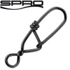 Spro Matt Black Snagless Snap Hooks for Spin Fishing, Snaps