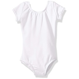 Capezio Girls' Toddler Classic Short Sleeve Leotard, White