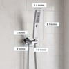 G-Promise All Metal Handheld Shower Set with 3-Function Showerwand, included