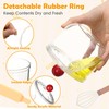 Rtteri 6 Pack Clear Candy and Cookie Jars with Airtight