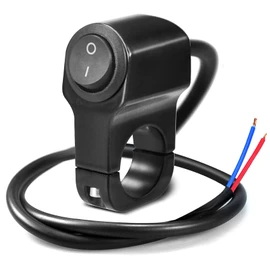 YFFSFDC Motorcycle Switch Waterproof 12V 22mm Headlight Fog Spotlight Handle Switch Easy Installation for Handlebar Auto Bike 1 Pack (ON/OFF, 12V 22mm)