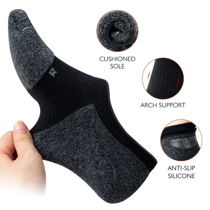 Gonii No Show Socks Womens Athletic Compression Running Low Cut