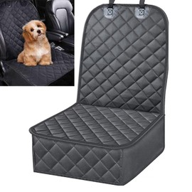 Yolispa Front Seat Cover for Dogs Seat Cover of Car for Pet Waterproof Non-Skid Car Dog Seat Protective Cover Pet Car Seat Cover Fits Most Cars Trucks