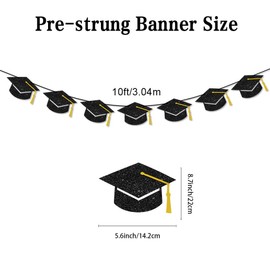 Graduation Banner,Prom Decorations 2025,Graduation Party Decorations For Grad Parties,Classroom - Perfect For High School & University Celebrations - Easy To Hang & Reusable