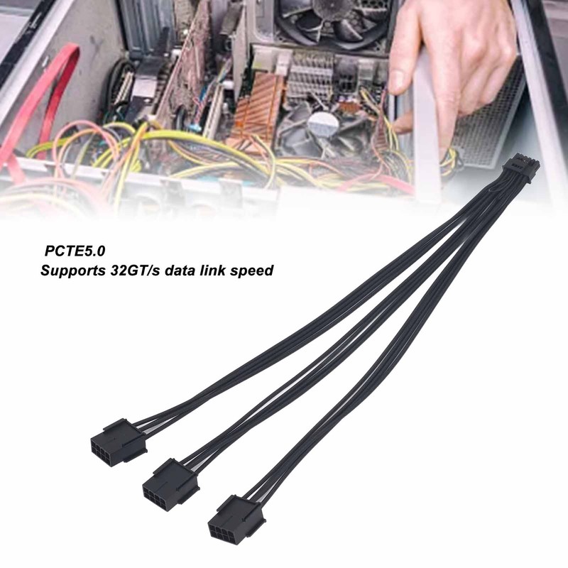 16Pin to 3X 8 Pin Gpu Cable PCIE 5.0 12VHPWR