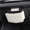 KAFANLIN Car Trash Can small Leather Vehicle Trash Bin Car