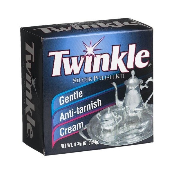 Twinkle Silver Polish Kit, Gentle Anti-Tarnish Cream 4.38 oz (Pack of 6)