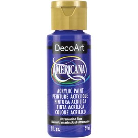 DecoArt Americana - Pintura acrílica (2 onzas), color azul ultramarino, DA-225, 6 unidades