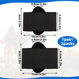 Arch Support Braces for Plantar Fasciitis Relief, Foot Arch Support Cushions with Silicone Pad for Fallen Arches, High Arch, Flat Feet, Feet Care, Adjustable Compression Bands Fits All Shoes