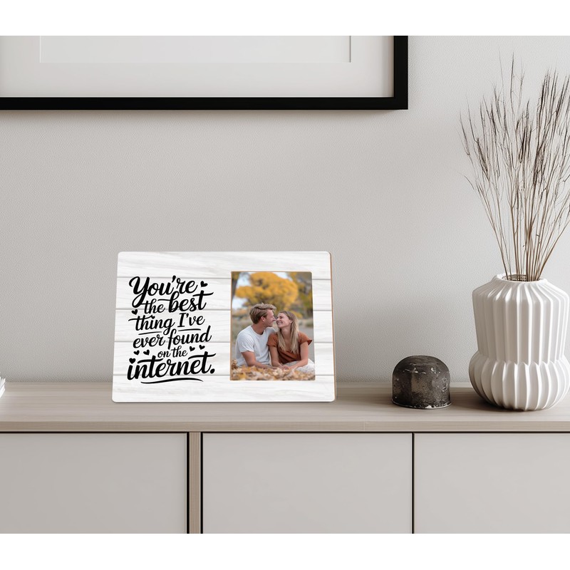 Romantic Couples Gifts Picture Frame,You're The Best Thing I've Ever