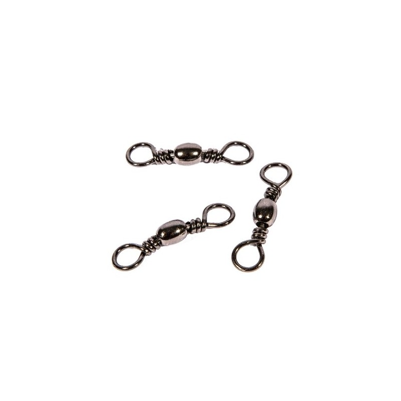 Boone Black Barrel Swivels, 80-Pound