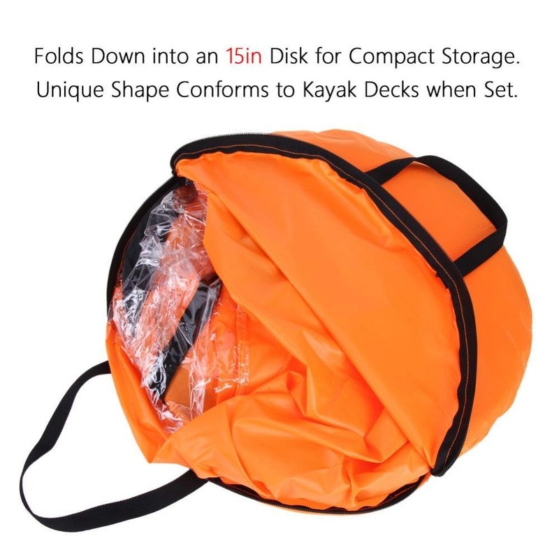 Kayak Wind Sail, 42inch Portable Folding Downwind Wind Sail Kit