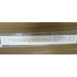 GRADY WHITE 290 CHESAPEAKE NAMEPLATE SILVER DECAL SET 9-7/8" x 1/2 #10-0981