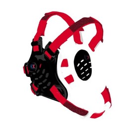 Cliff Keen Adult Unisex Wrestling Headgear - F5 Tornado - Black/White/Scarlet