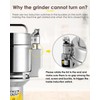 CGOLDENWALL Safety Upgraded Electric Grain Grinder Mill High-speed Dry Spice