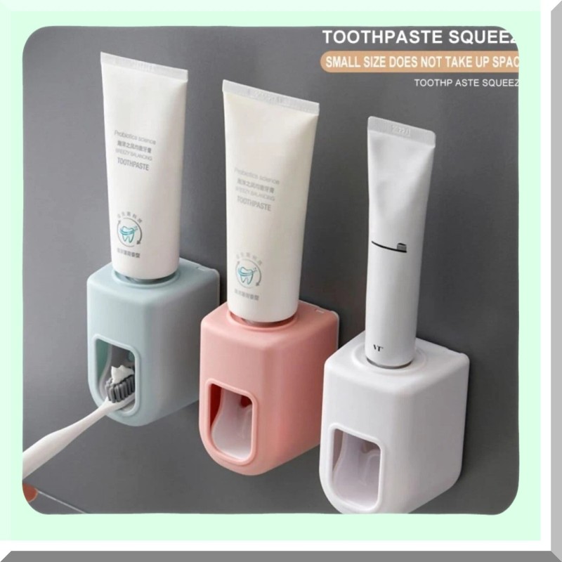 ZyntraVibe 2 Pcs Automatic Toothpaste Dispenser Bathroom Accessories