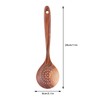 Slotted Spoon, Wooden Slotted Spoon Skimmer Spoon Non Stick Slotted